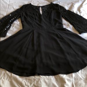 Black lace & sequin dress